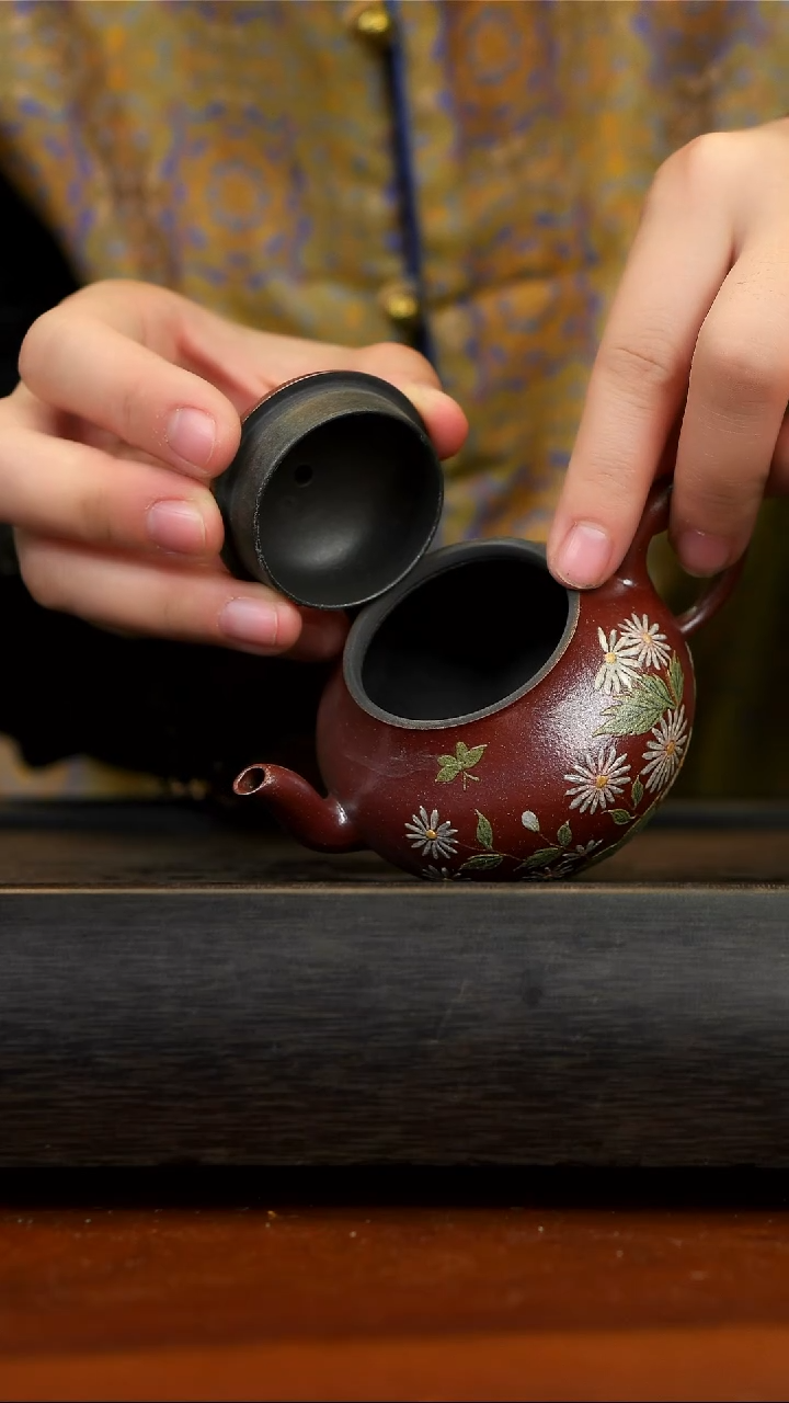 【闪购商品】紫砂茶壶宜兴紫砂   柴烧梨形