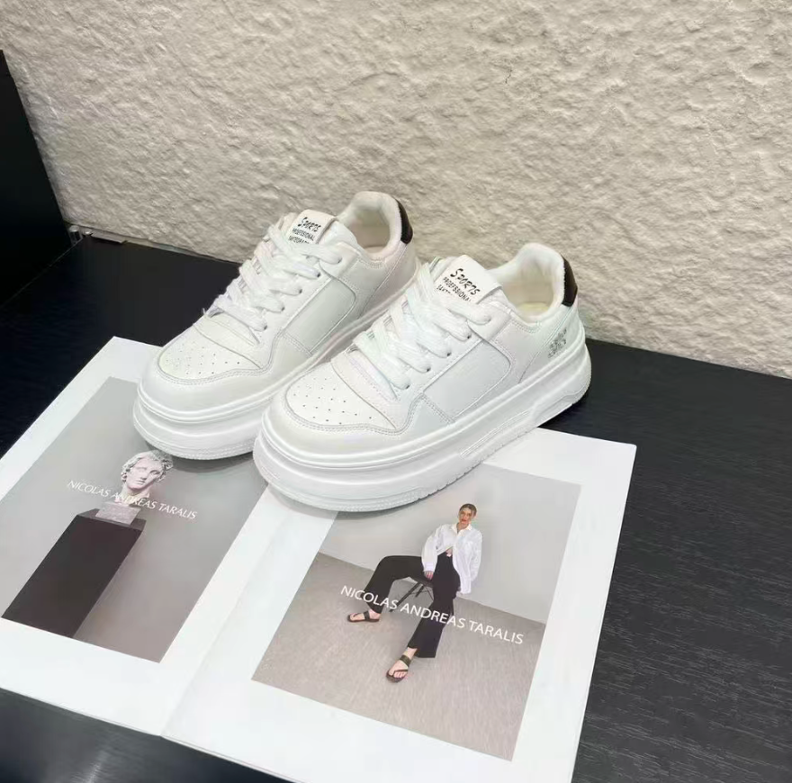 8575 女士加绒时尚休闲小白鞋 YMZ