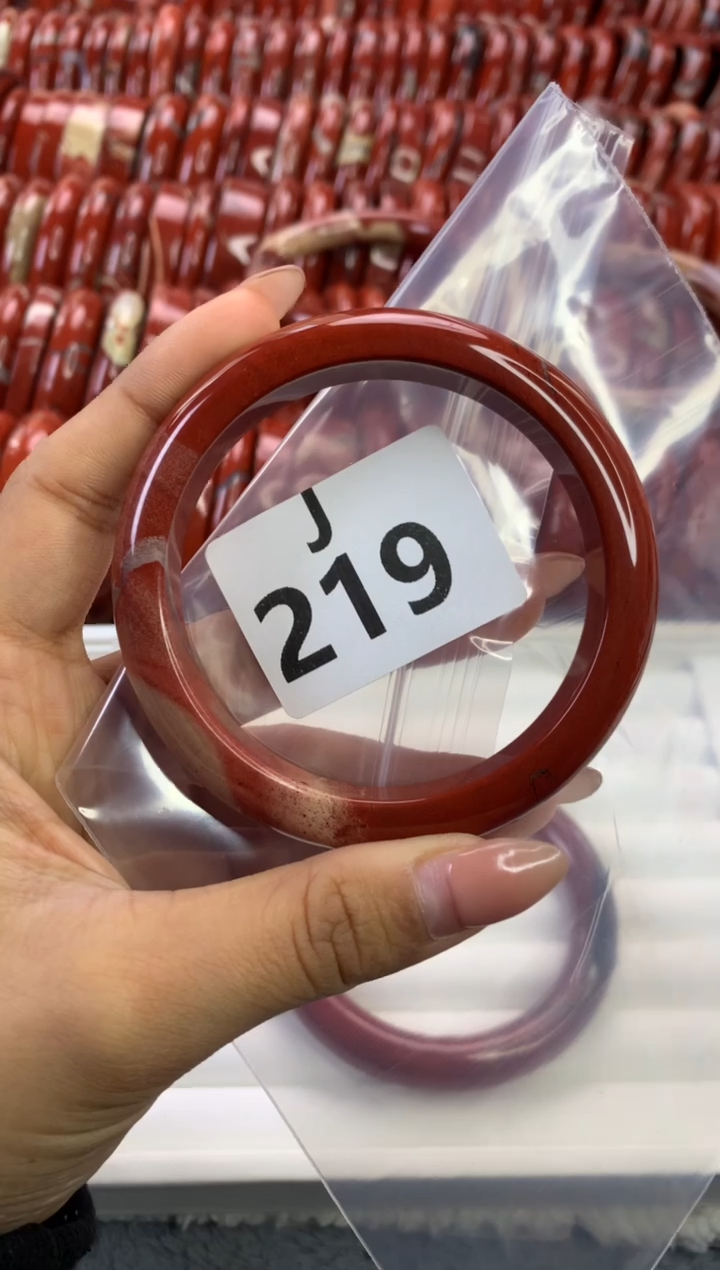 【闪购商品】碧石红碧石手镯未镶嵌219-59