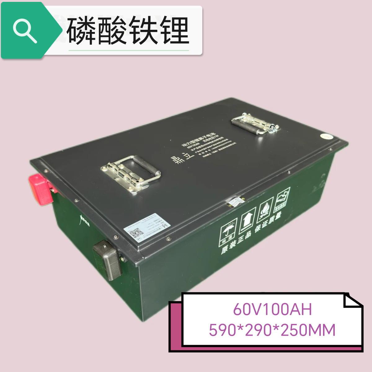 鼎立 磷酸铁锂 60V100AH 590*290*250MM（不带充电器）