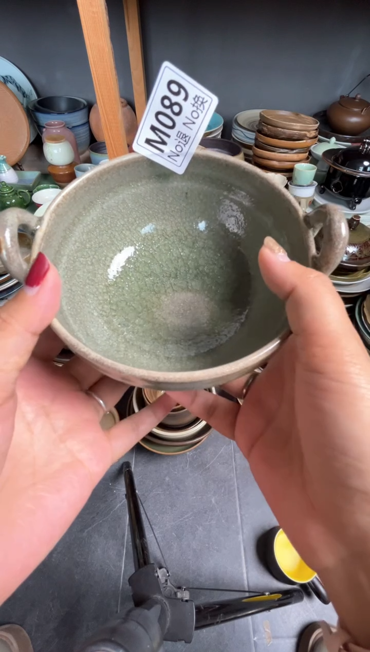 瓷片A****Em089玻化双耳碗
