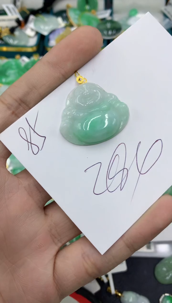 【闪购商品】翡翠颈饰18K金镶嵌号链接1111111