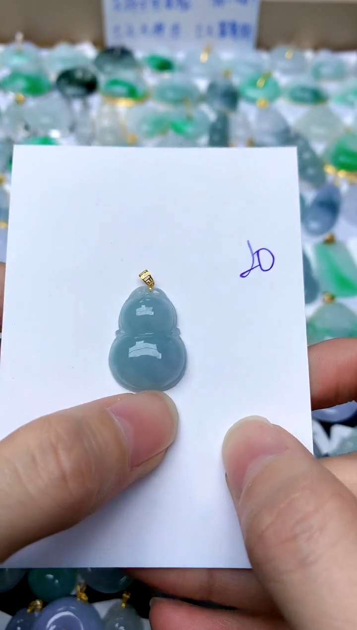 【闪购商品】翡翠颈饰18K金镶嵌20天然A货翡翠