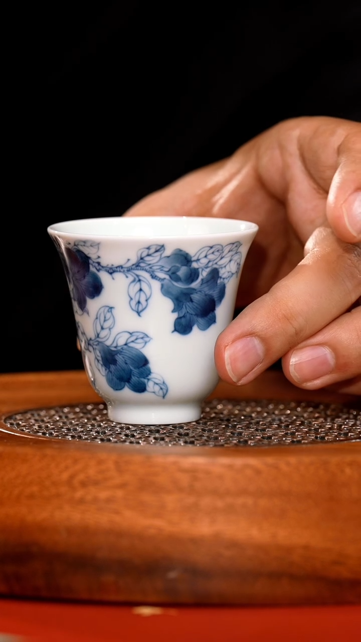 杯LXT244雨后十二花神五月石榴花杯45