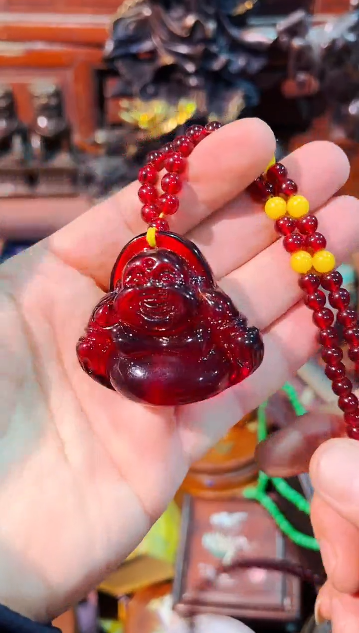 【闪购商品】血珀颈饰未镶嵌安哥精选专属链接82