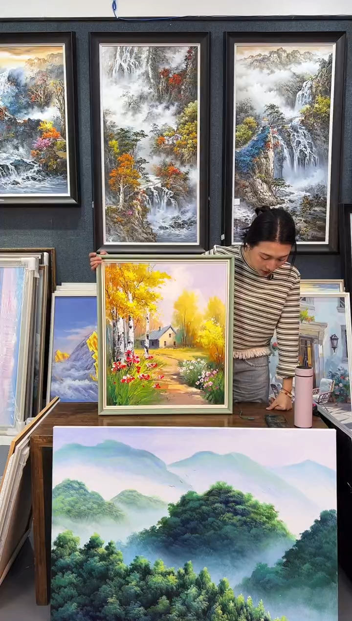 【闪购商品】油画159号手绘油画-50*60-风景