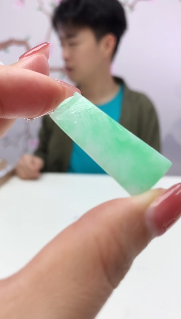 定制翡翠未镶嵌888xm-毛货无事牌73赠金扣