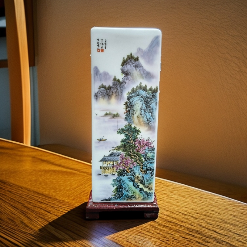 ZY-GH43青绿江山万里四方镶器礼盒装