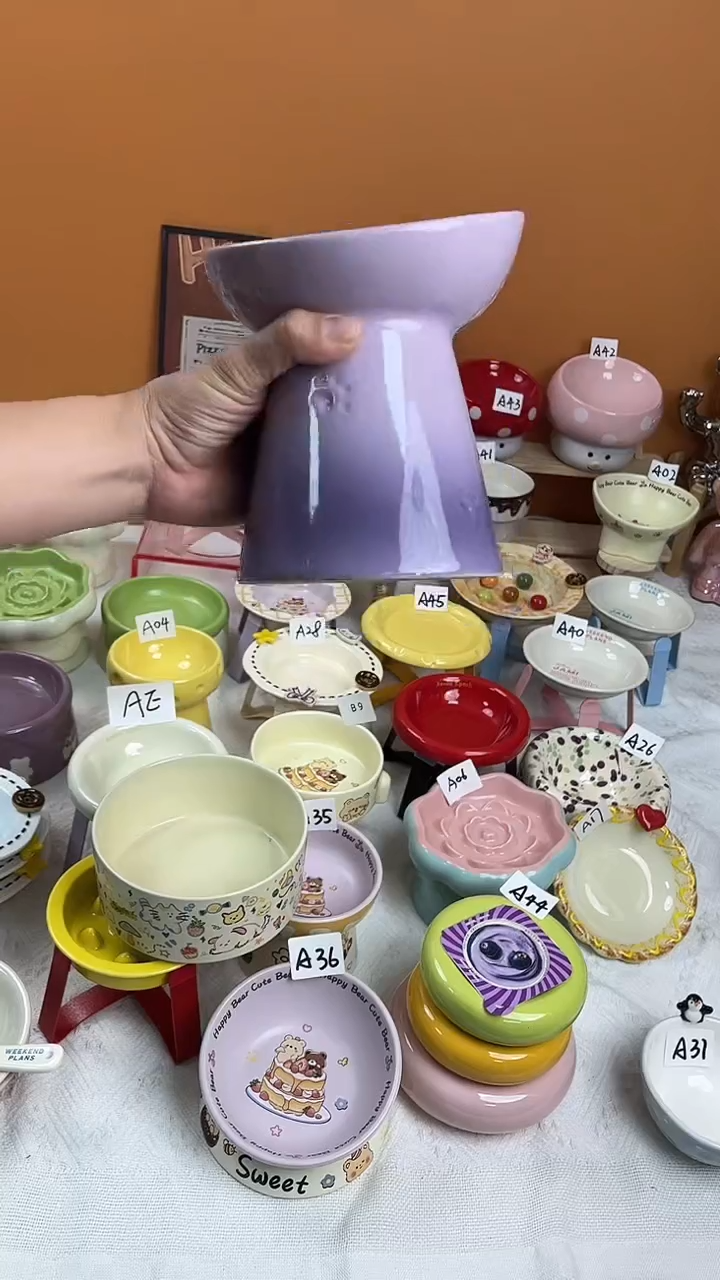 陶瓷酷彩高脚微瑕    