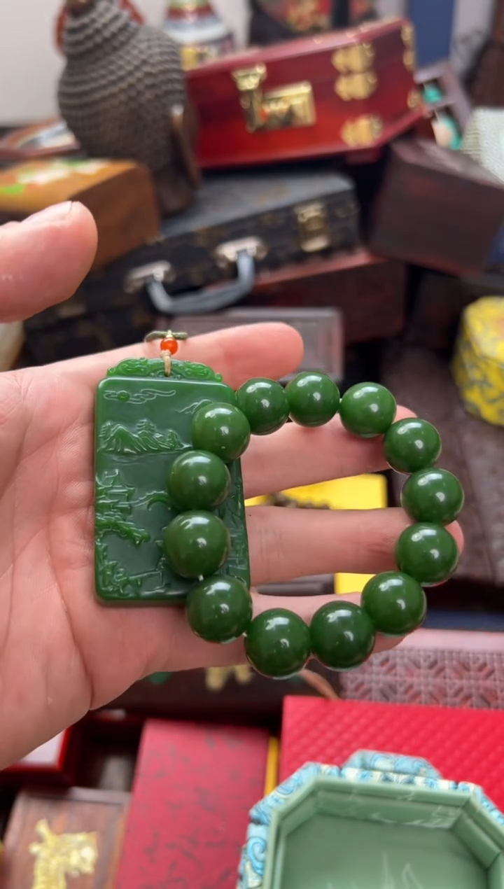 和田玉未镶嵌颈饰-------------54