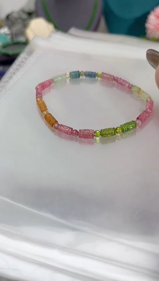 【闪购商品】碧玺手链未镶嵌回纹499