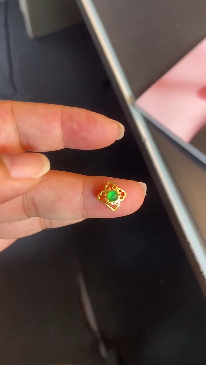 吊坠(不含链)银S925镶嵌翡翠1