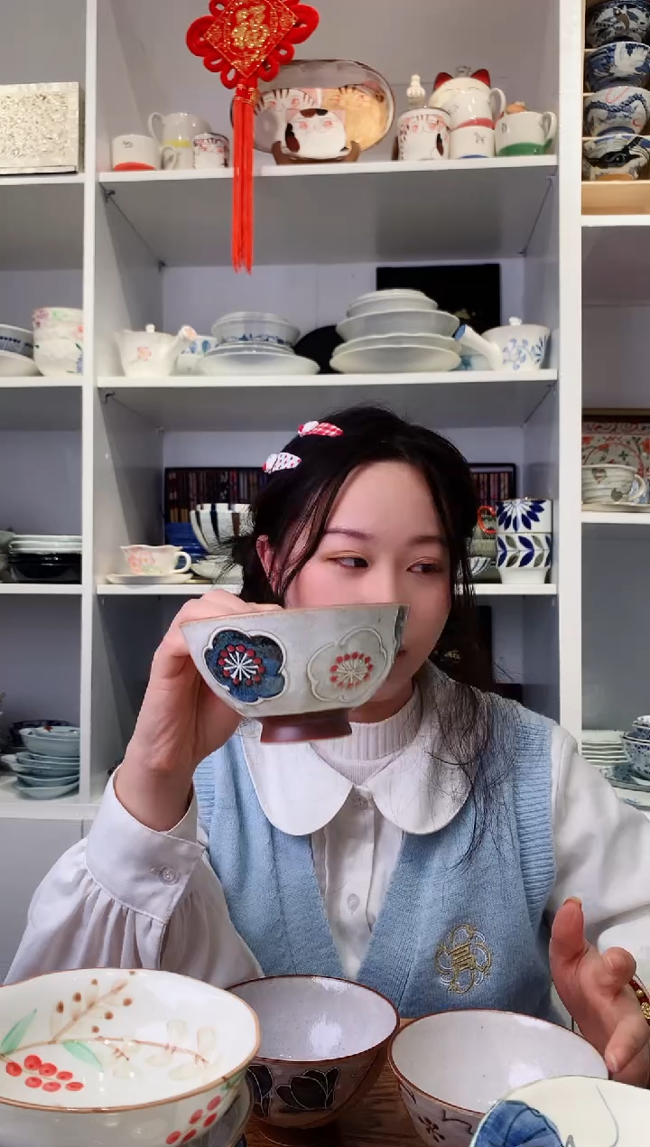 【闪购商品】钛合金日本进口粗陶米饭碗