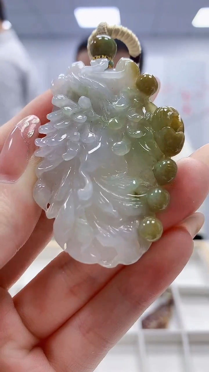 未镶嵌定制翡翠4898jw-毛货挂件57