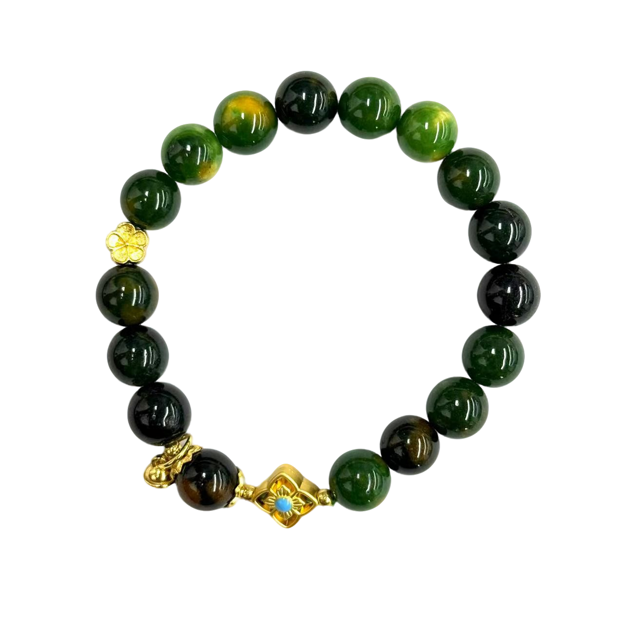 s1442-民族风设计款扁鹊玛瑙圆珠手串-多样性只发一件