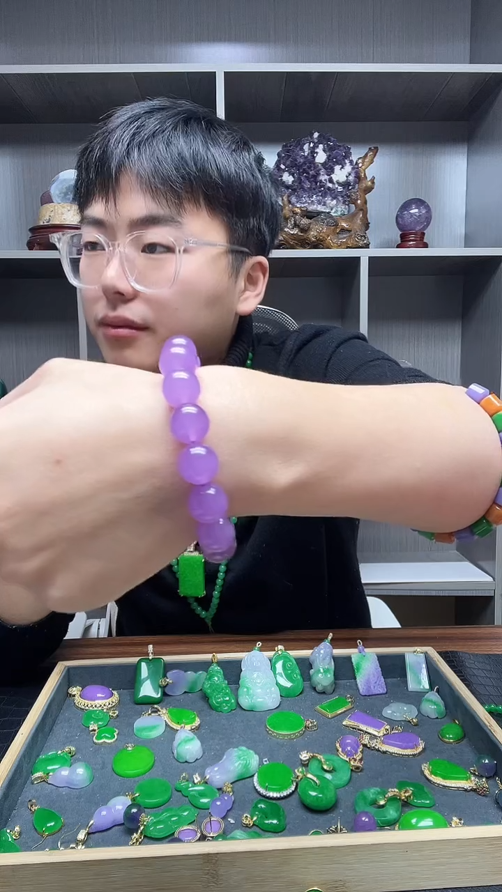 未镶嵌手链翡翠手链