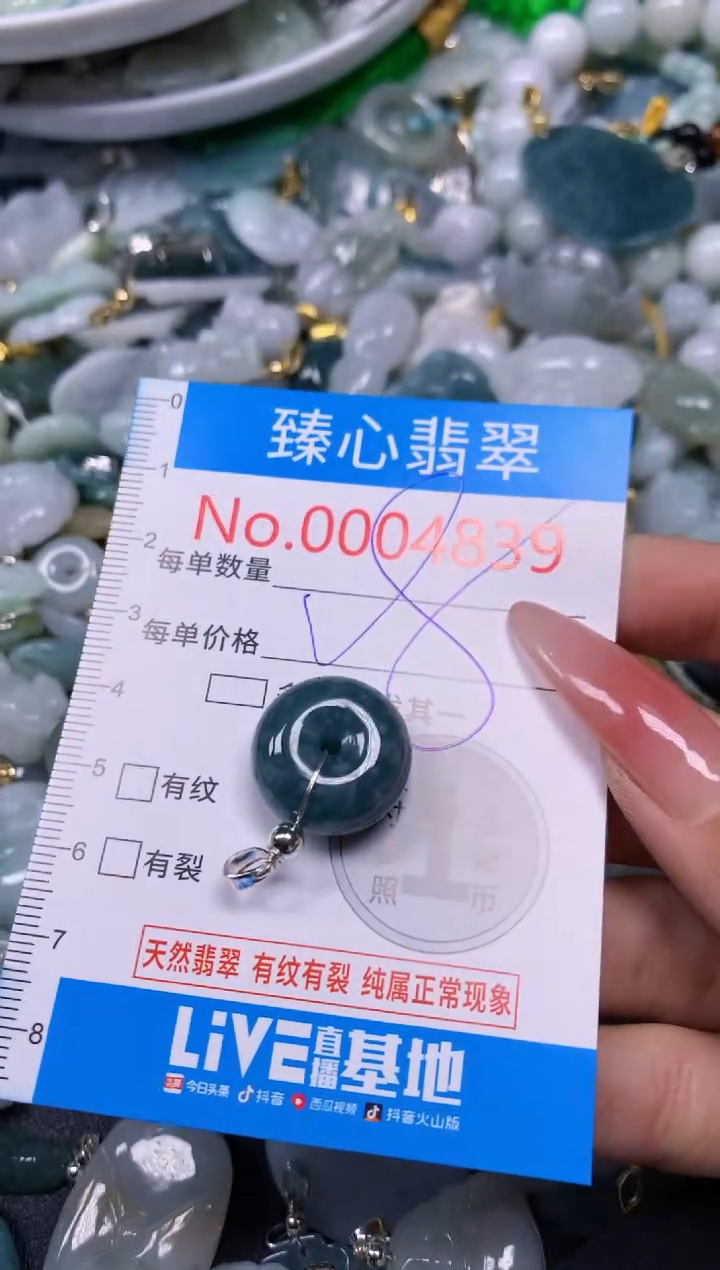 【闪购商品】翡翠颈饰未镶嵌含绳0004839