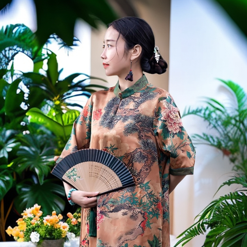 PP  新款香云纱国风文艺设计师小衫中式通用666