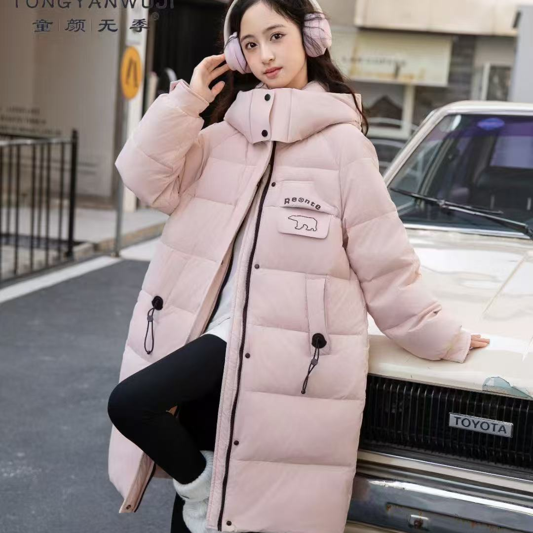 冬季新款女大童非国标羽绒服快乐小屋24100