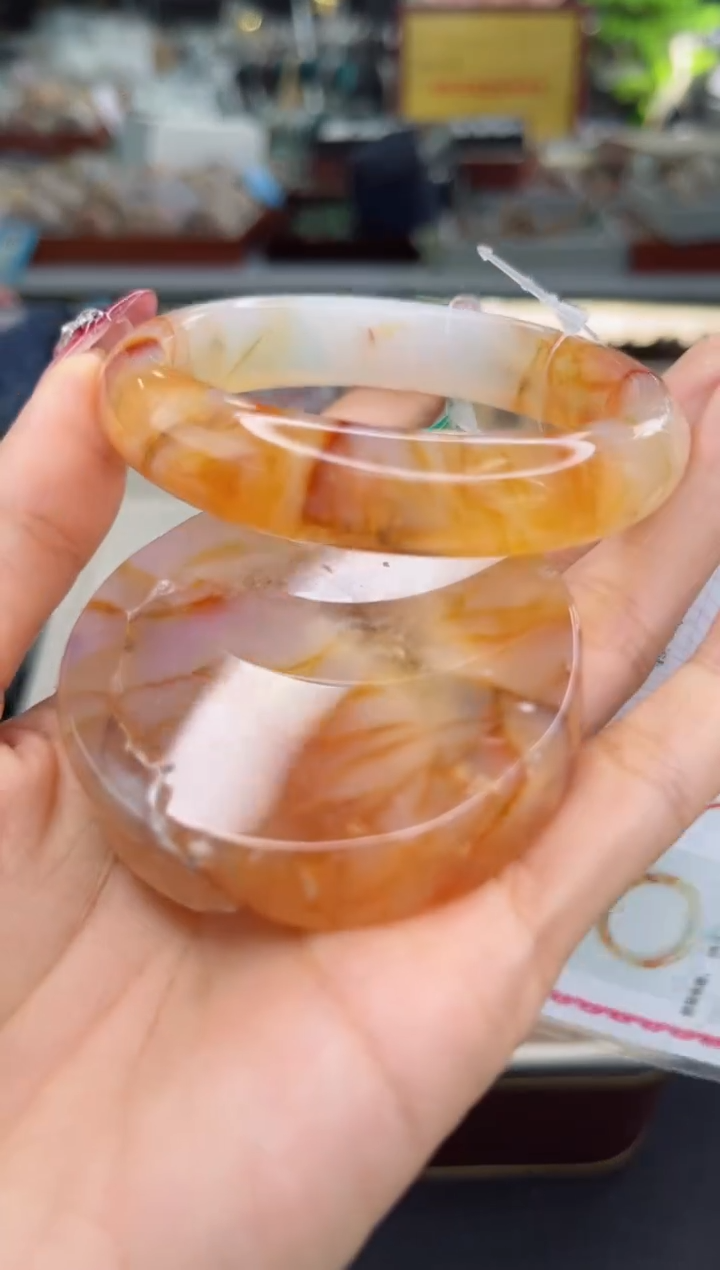 【闪购商品】石英质玉手镯未镶嵌58圈口（赠品镯心）3666652