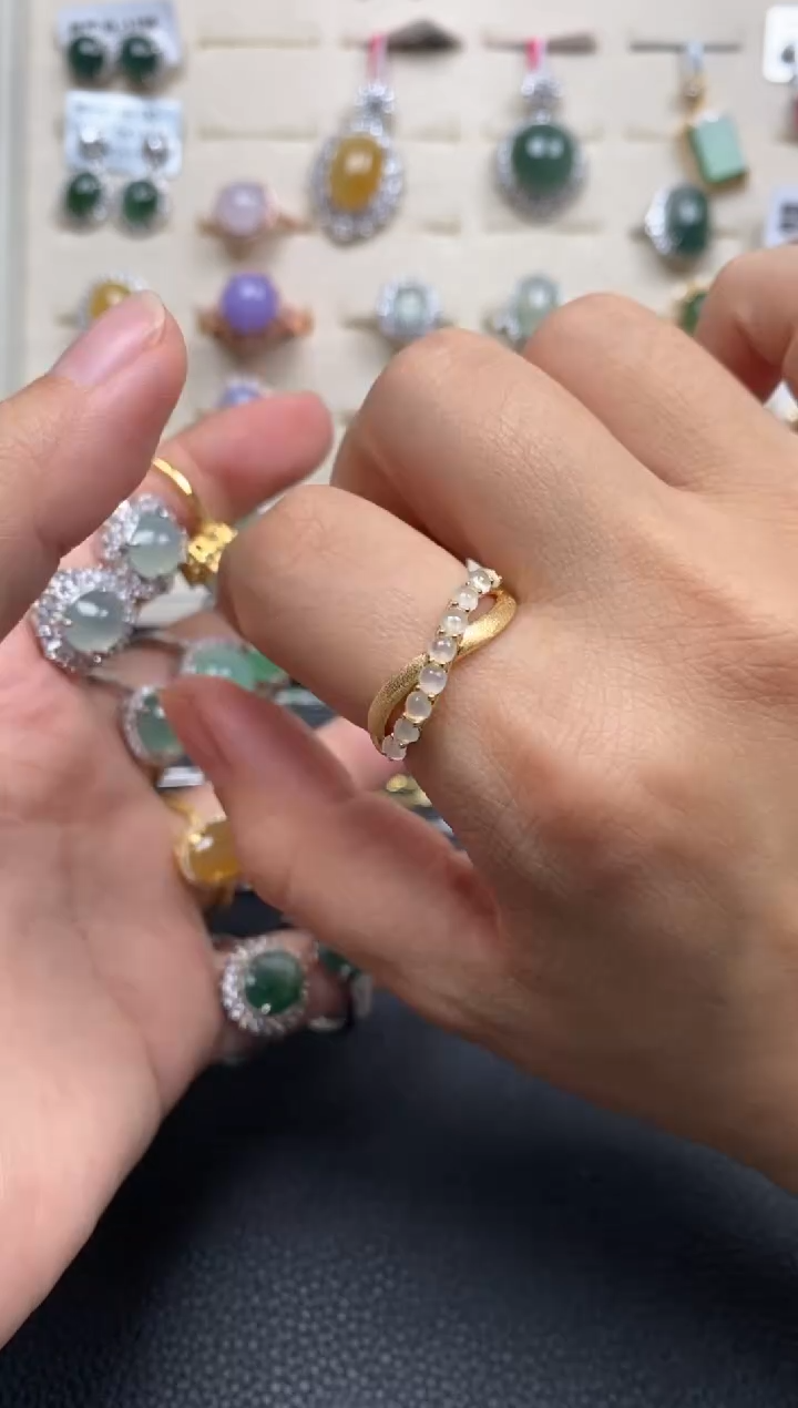 【闪购商品】翡翠戒指银S925镶嵌11111