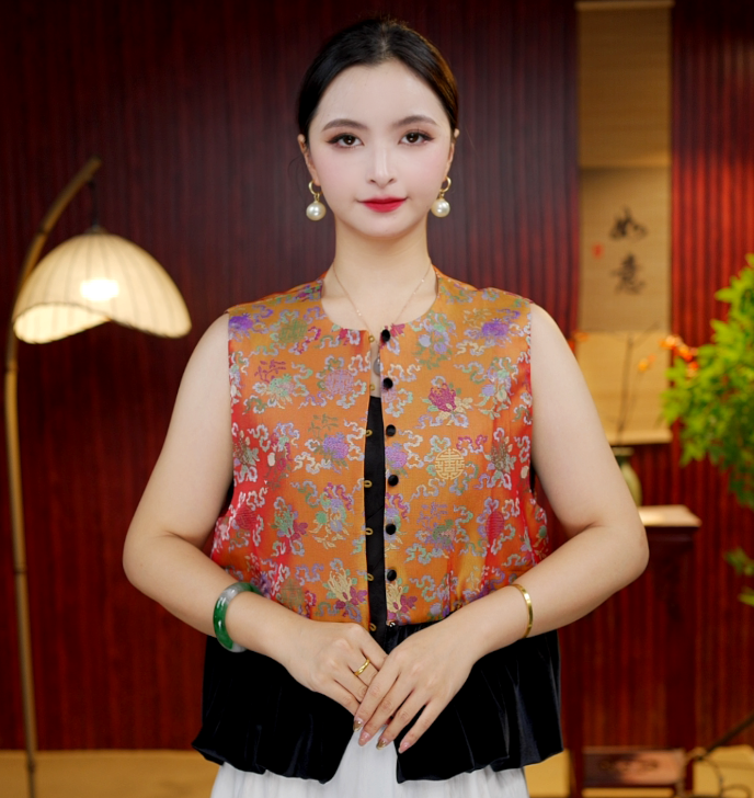 [彩缘] 柒夫人高定新中式国风马甲