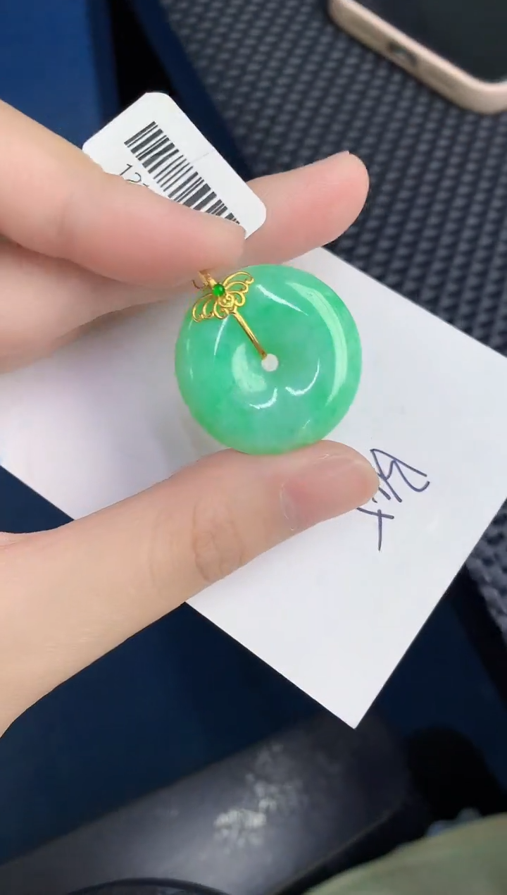 【闪购商品】翡翠颈饰18K金镶嵌0000000000