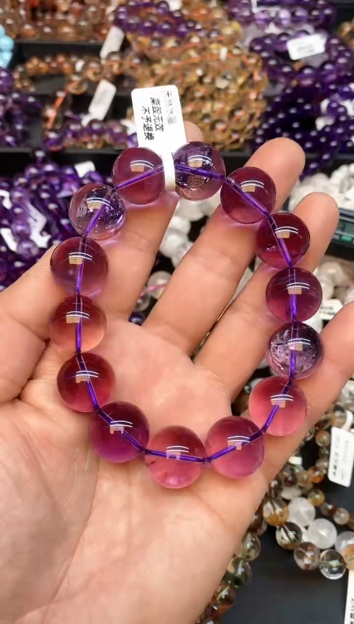 【闪购商品】水晶手链未镶嵌b16 紫水晶17mm