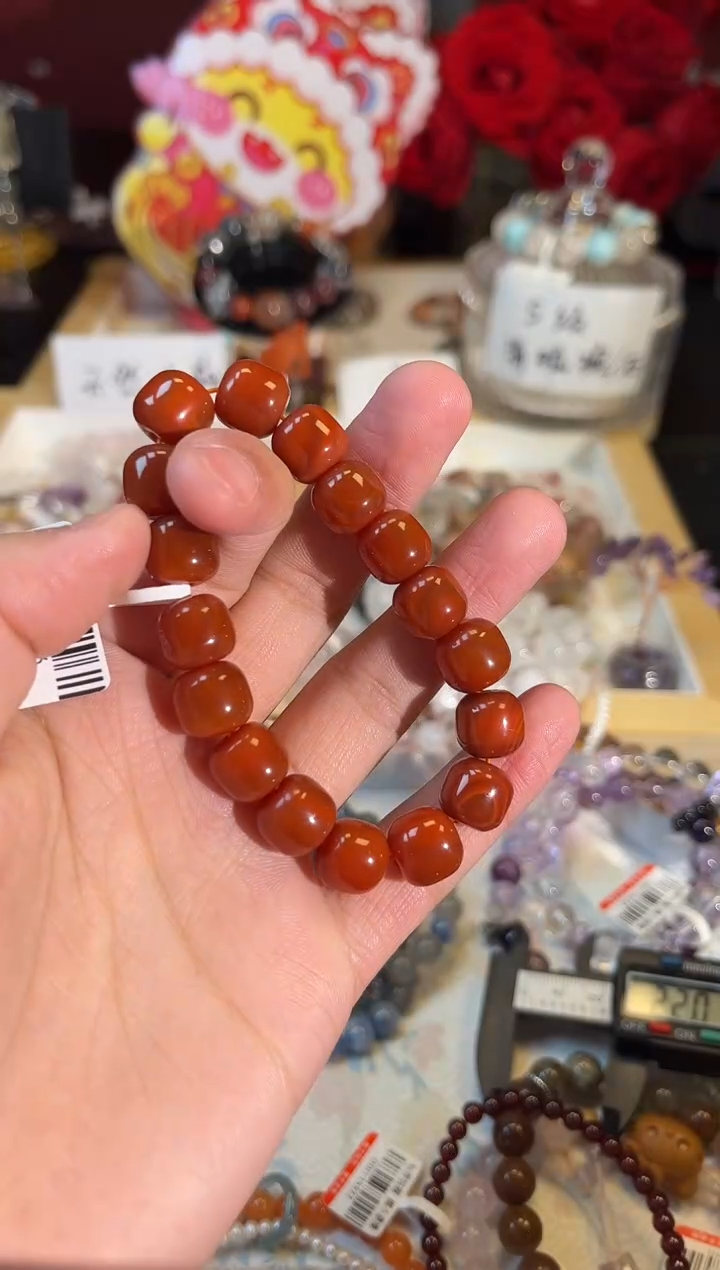 【闪购商品】南红玛瑙手链未镶嵌Q013手串