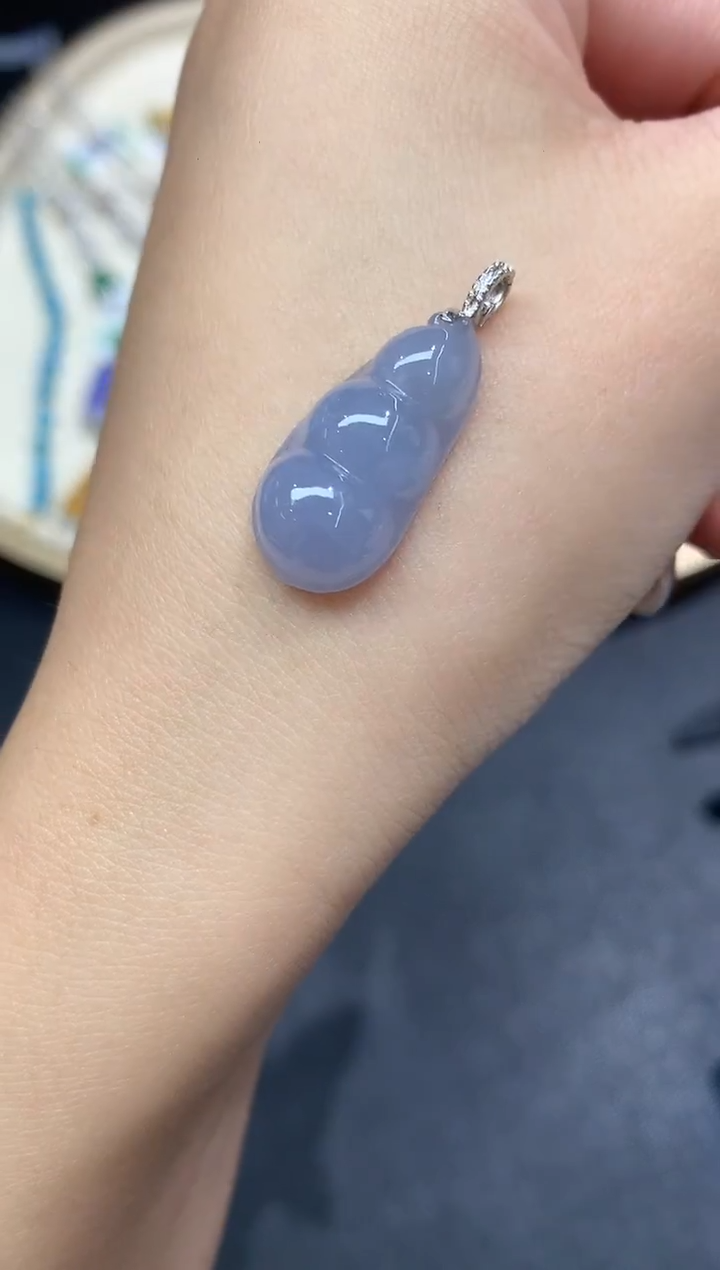 吊坠(不含链)18K金镶嵌翡翠吊坠A1|980