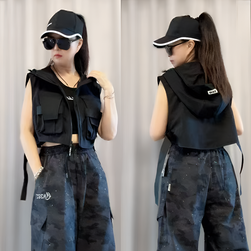 秋季新品5778款工装马甲时尚个性