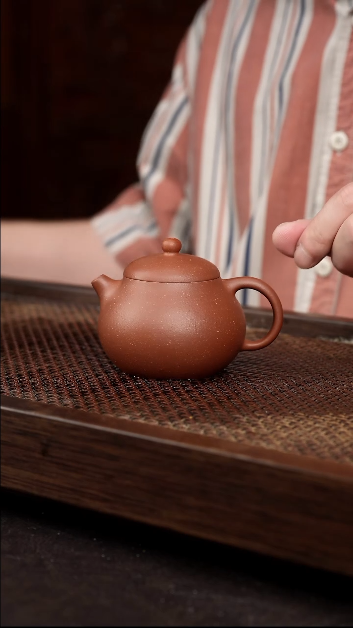 茶壶紫砂红降坡文旦