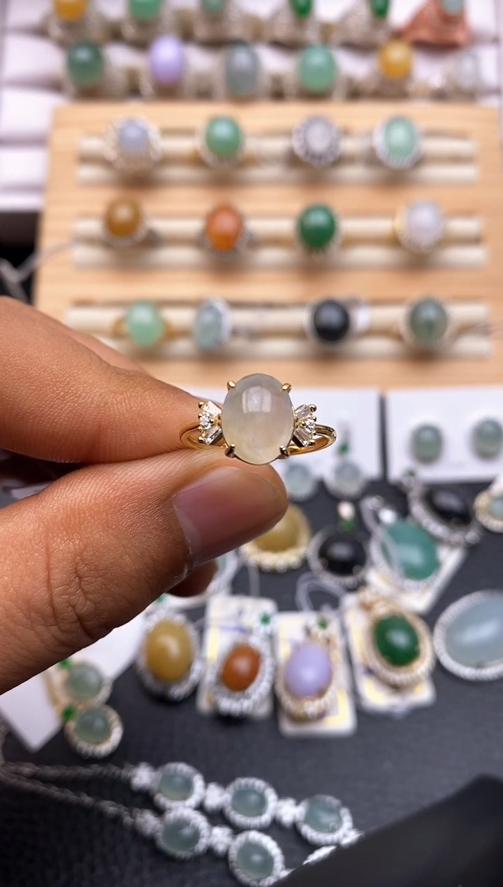 【闪购商品】翡翠戒指银S925镶嵌/0029