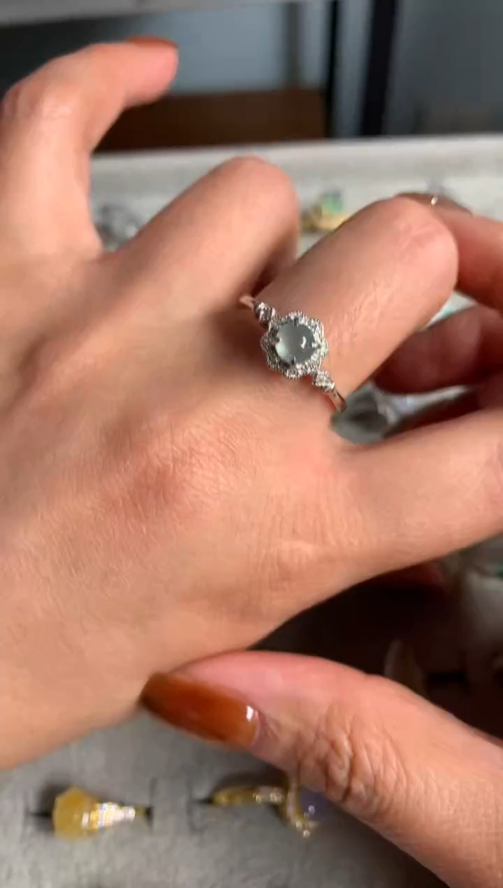 银S925镶嵌戒指翡翠42