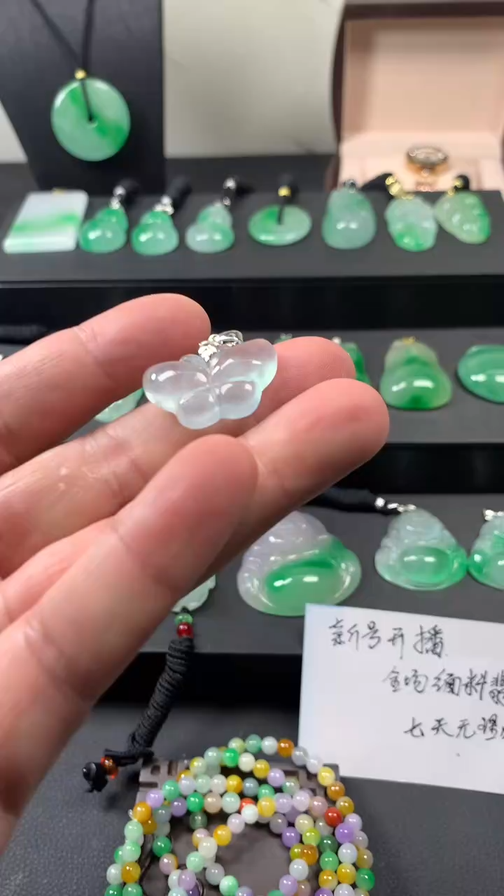 颈饰未镶嵌翡翠所见即所得，一图一物