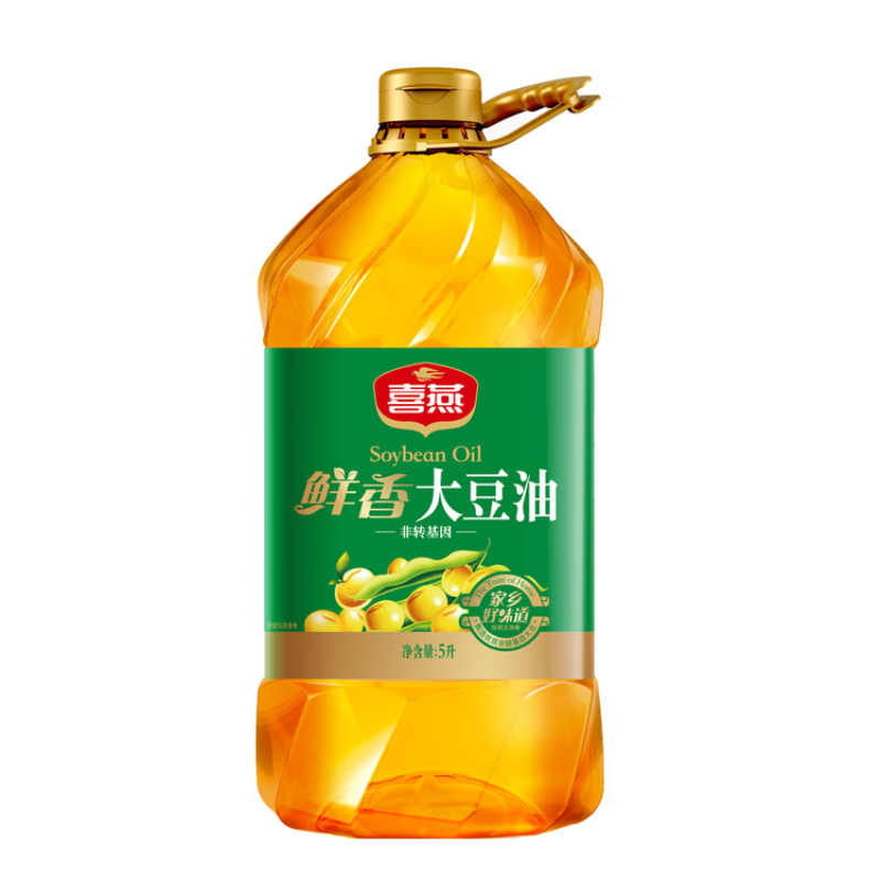 喜燕非转基因大豆油（三级）5L/桶