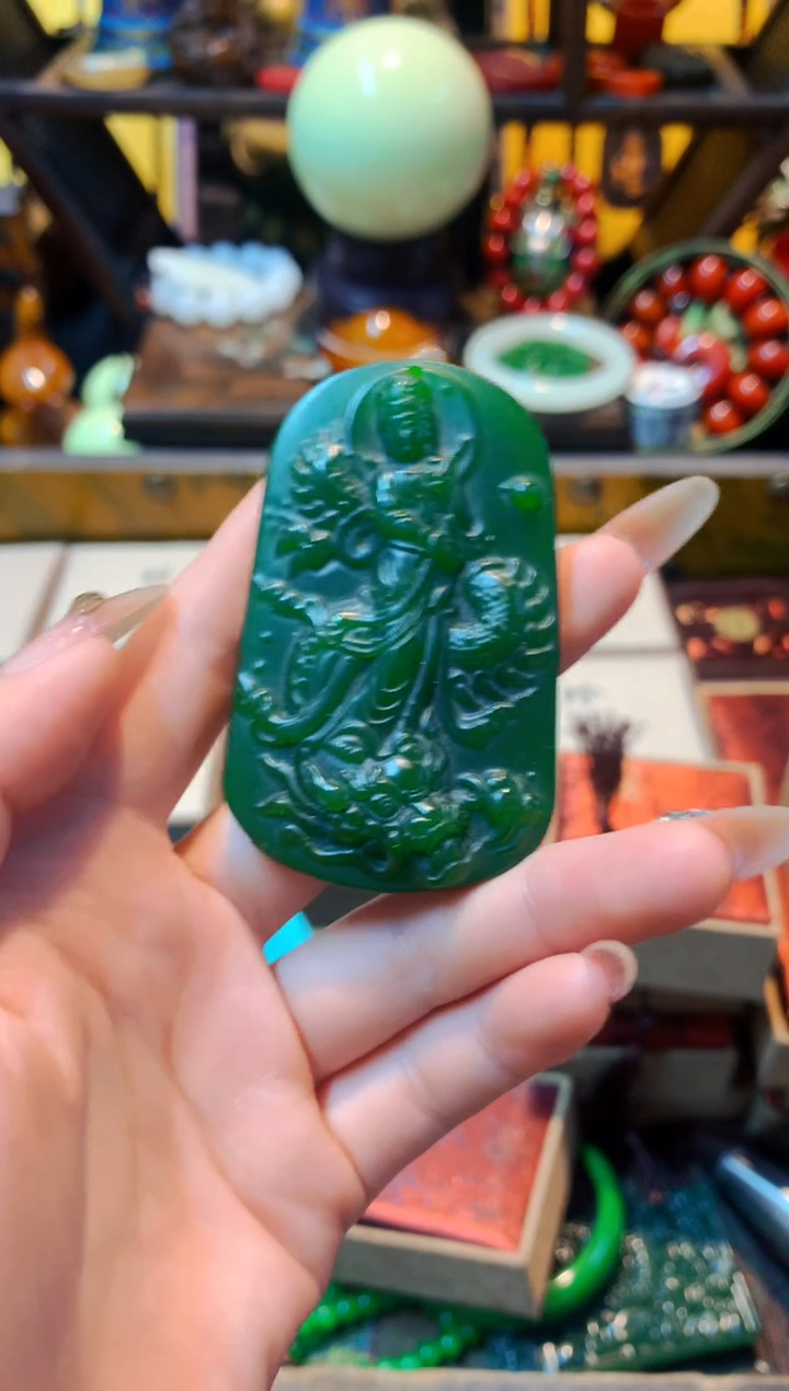 【闪购商品】和田玉（碧玉）颈饰未镶嵌主播推荐主播推荐