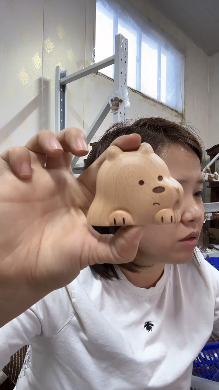 木小熊配件头榉木底部有磁吸