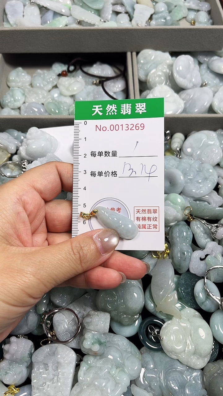 翡翠未镶嵌吊坠(不含链)3269