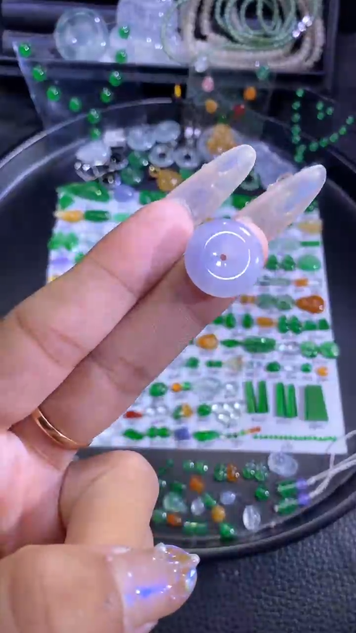 未镶嵌挂件翡翠扣子