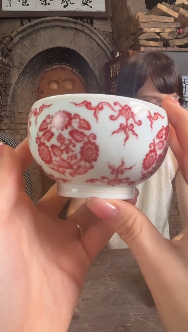 盖碗景德镇陶瓷双凤柴窑专场5271