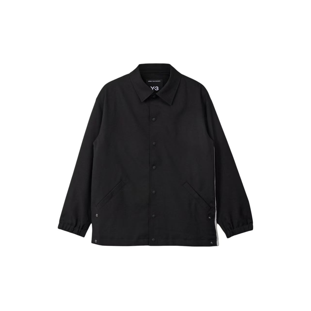 Y-3 新季黑色衬衫式休闲夹克外套 男 S码