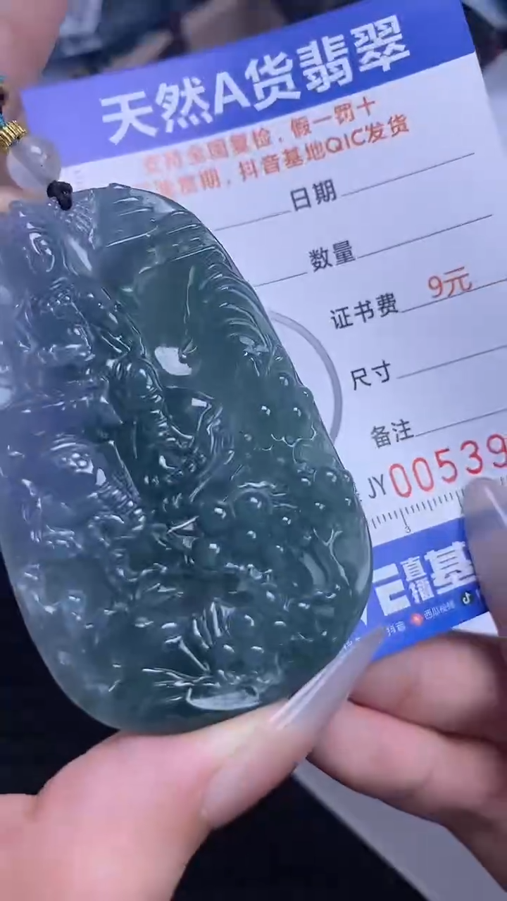 【闪购商品】翡翠颈饰未镶嵌A货翡翠3933