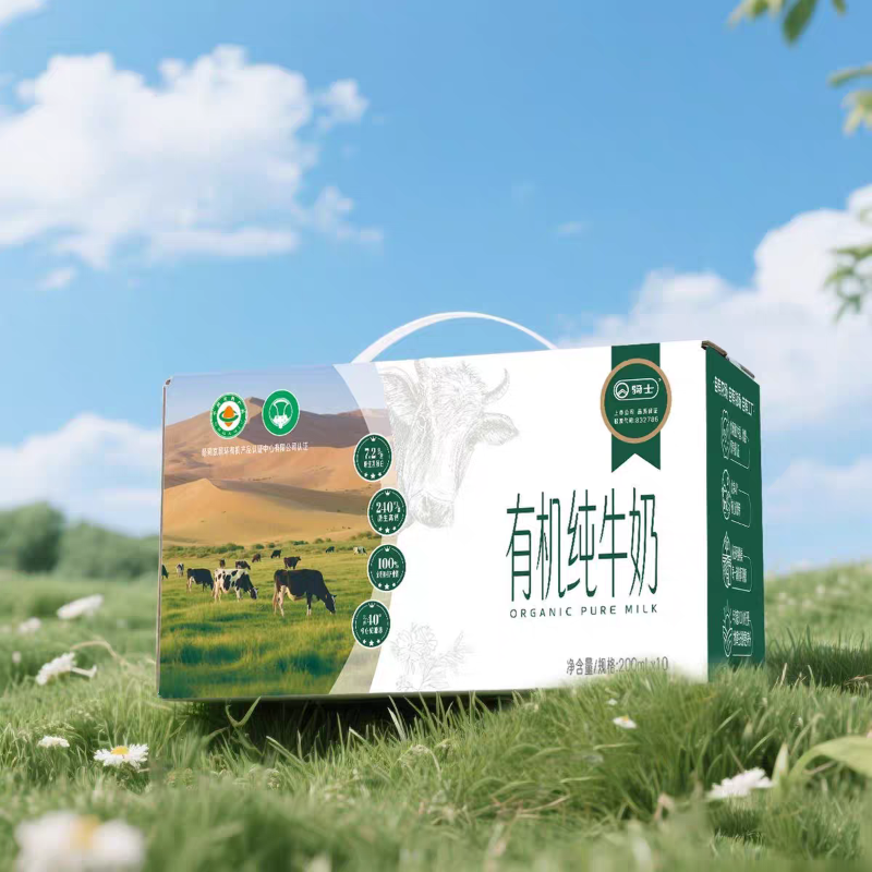 骑士有机纯牛奶200ml*10*3/组