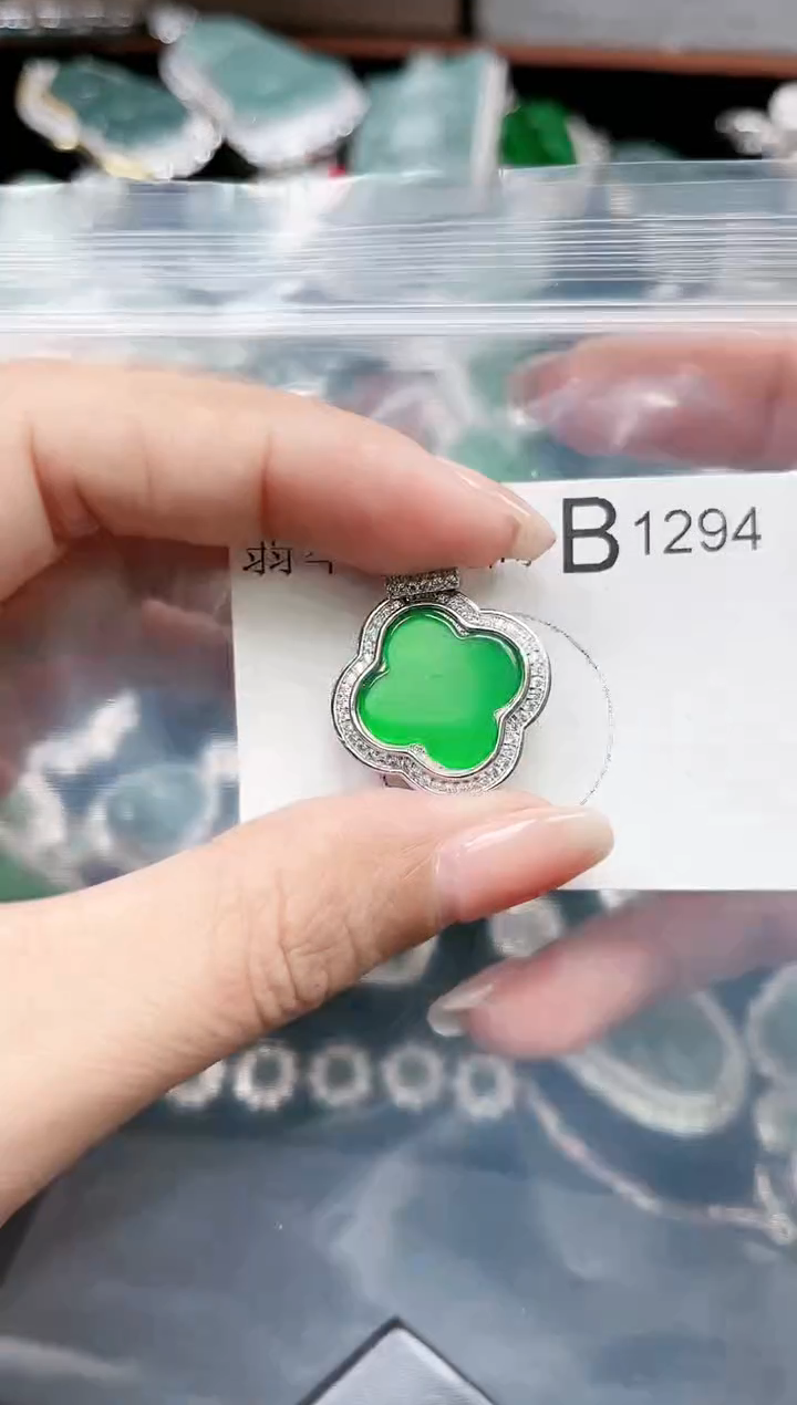 【闪购商品】翡翠颈饰未镶嵌1294赠皮绳