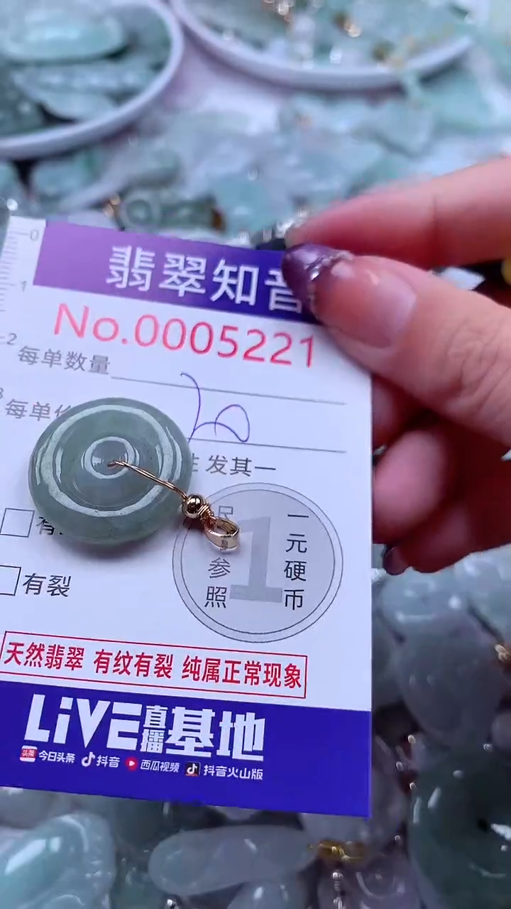 翡翠未镶嵌吊坠(不含链)5221