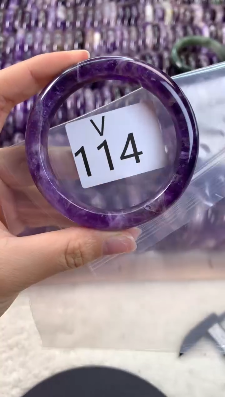 【闪购商品】水晶水晶手镯V未镶嵌114-56