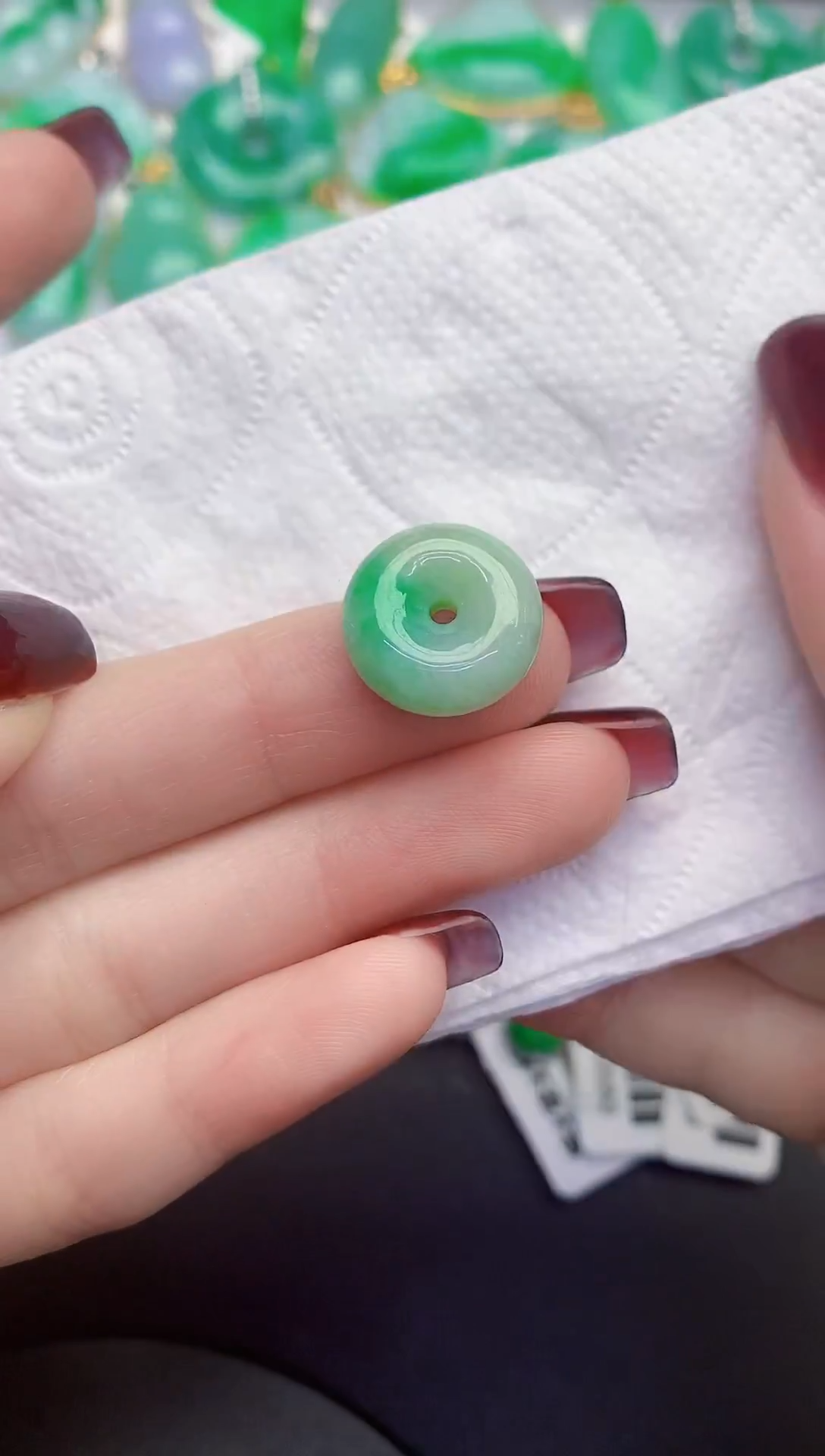 颈饰未镶嵌翡翠缅甸天然翡翠A货