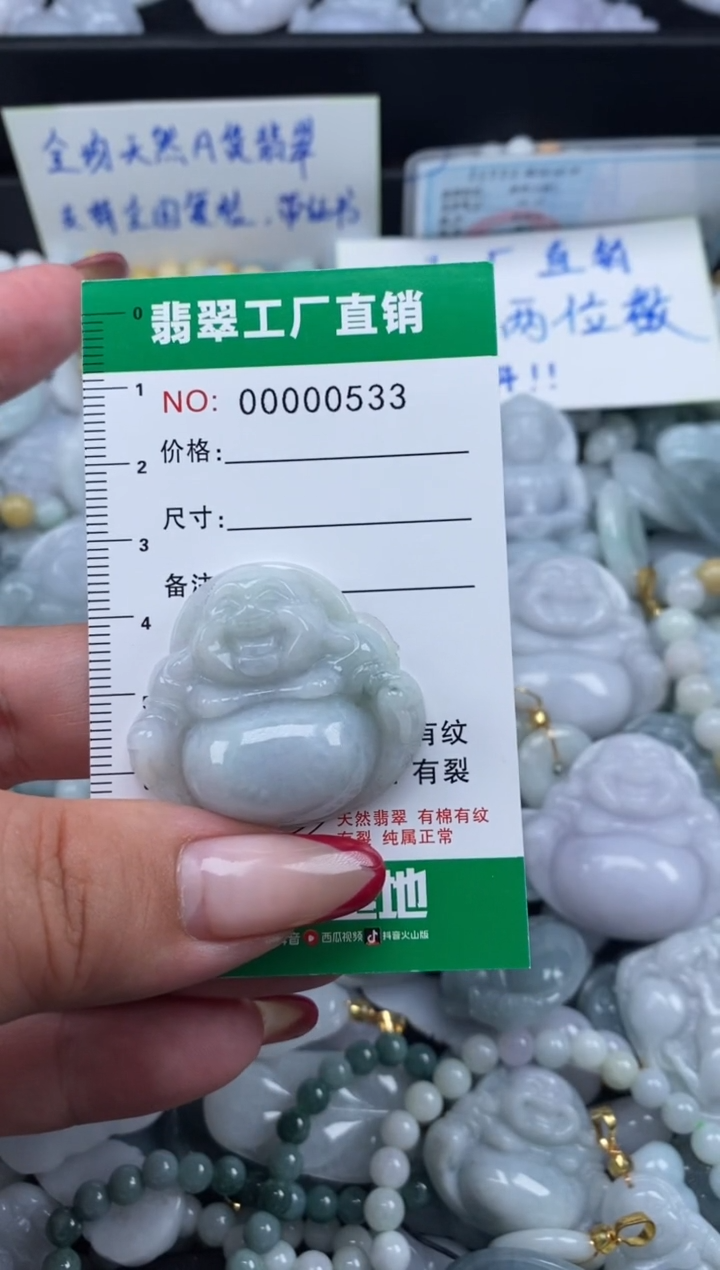 翡翠未镶嵌颈饰天然A货翡翠0533