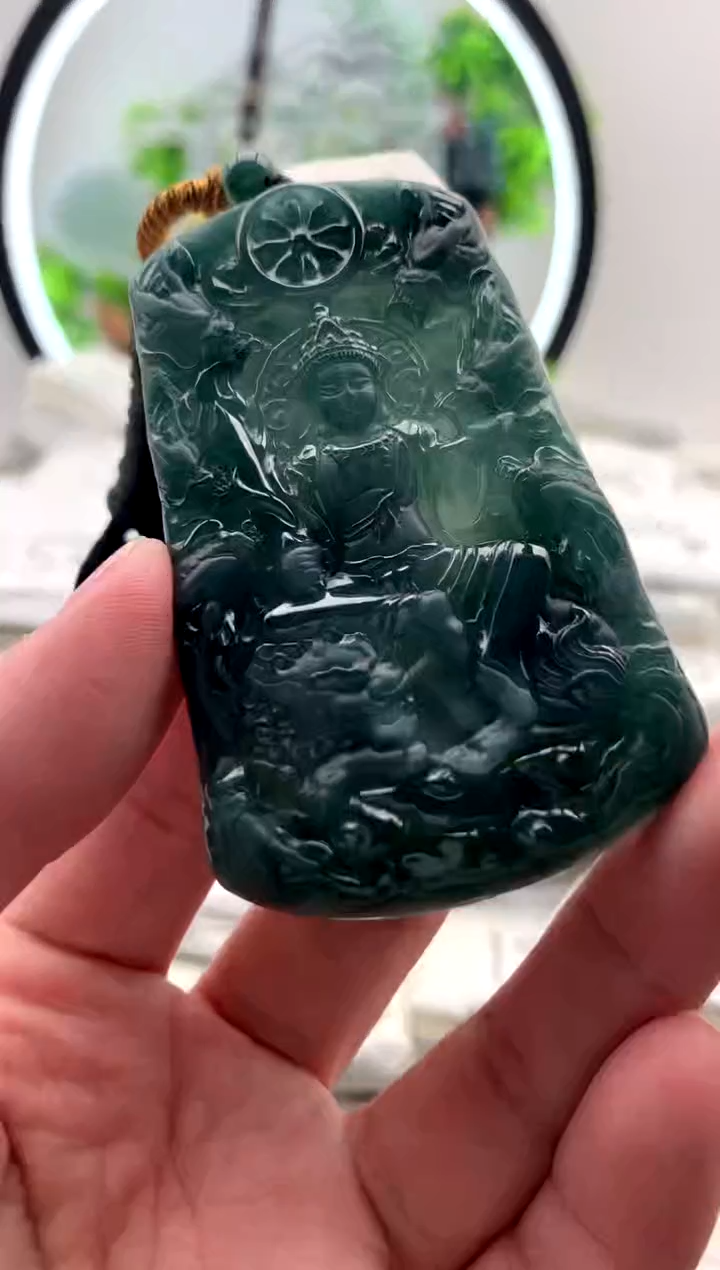 【闪购商品】翡翠颈饰未镶嵌文殊